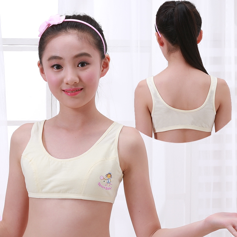 Female big child small vest girl developmental bra cotton bra 13 underwear 12 junior high school students 9-16 years old