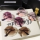 Net red street shot kính mát nữ 2018 mới của Hàn Quốc phiên bản của thủy triều cận thị bảo vệ UV kem chống nắng sunglasses với độ gọng kính cận nữ đẹp Kính râm