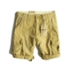 Mỹ retro 咔叽 nặng làm việc rửa cũ overalls nam triều mùa hè đa túi dụng cụ quần short L3-1