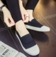 Ma Yiluo Luo tháng sáu với bộ đôi giày của phụ nữ đôi giày lười mà không cần kiểm tra đầu vào đại học kim loại mà không có giày vải ren phẳng giày lười Plimsolls