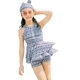 Trẻ em nữ kho báu áo tắm cô gái 12-15 tuổi dính liền Hàn Quốc lớn trẻ em sinh viên váy phong cách nhanh chóng làm khô công chúa áo tắm thủy triều Đồ bơi trẻ em