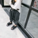 Streaky quần áo trẻ em của cậu bé màu rắn treo quần 2018 mùa xuân và mùa hè mới của Hàn Quốc phiên bản của đàn hồi quần harem quần trẻ em