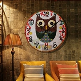 Ретро современные креативные часы для гостиной, кварцевое украшение, в американском стиле, ностальгия, простой и элегантный дизайн