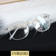 Hàn Quốc phiên bản của ulzzang sao với gương phẳng trắng trong suốt khung kính đồng bằng nữ có thể được trang bị với cận thị người đàn ông Kính