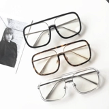 Квадратные прозрачные солнцезащитные очки, румяна, популярно в интернете