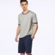 Có thể mặc bên ngoài nhà dịch vụ nam mùa hè phương thức cổ tròn ngắn tay T-Shirt shorts lỏng XL đồ ngủ giản dị bộ