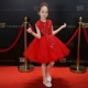 Cô gái cưới tutu trẻ em màu đỏ của sinh nhật ăn mặc công chúa váy sáu một trang phục nhỏ máy chủ ăn mặc mùa hè