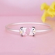 Hello kitty Hello Kitty khai trương vòng tay bạc 990 sterling mẫu nữ Nhật Bản và Hàn Quốc vong deo tay Vòng đeo tay Cuff