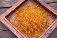 Янтарный кварц, бусины, ферментированный клейкий рис с кисточками, 2мм, с вышивкой