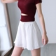 Casual loose voan váy giả hai thoáng khí nhanh chóng làm khô quần chân rộng Hàn Quốc phiên bản của dây đeo thể thao yoga váy bộ adidas nữ mùa đông Trang phục thể thao