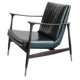Bắc âu gỗ rắn ghế ngồi có thể ngả thiết kế nội thất Bắc Âu ghế gỗ rắn ghế da nghệ thuật da giải trí ghế Milan ghế Đồ nội thất thiết kế
