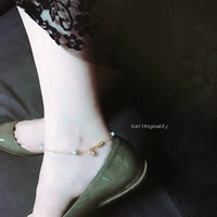 Vòng tay ngọc trai nước ngọt màu xám tự nhiên phiên bản Hàn Quốc của gói nhập khẩu vàng đơn giản mặt dây chuyền zircon ngọt ngào trang sức hoang dã retro vòng đeo chân cho nữ