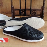 Dahong Подличная старая пекинская ручная ручная ручная работы тысяча базовая ткань обувь удобная и дышащая ткань нижняя обувь женская домашняя туфли тапочки