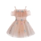 Cô gái công chúa váy trẻ em ăn mặc váy một từ vai váy cưới hoa dã yên thảo cổ tích bé đàn piano trang phục