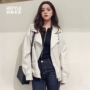 Quần áo Handu 2019 Phụ nữ Hàn Quốc mùa xuân mới áo khoác lửng áo khoác da xe máy AA13620 - Quần áo da áo da thật cao cấp