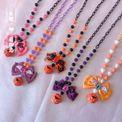 taobao agent Genuine necklace, monster, small bell, accessory, halloween, Lolita style