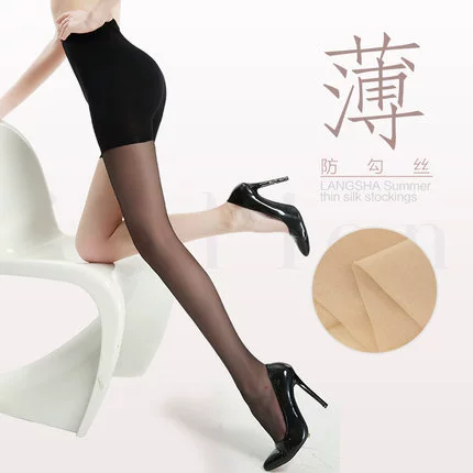 Tất lưới mỏng Vớ đáy một mảnh với quần tất an toàn chống giật pantyhose hai trong một mới - Xà cạp