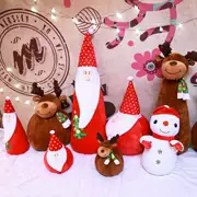 Sản phẩm năm mới PP cotton phổ biến CM1KG búp bê ấm tay Santa chưa hoàn thành đồ chơi vải nhỏ sang trọng