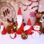 Sản phẩm năm mới PP cotton phổ biến CM1KG búp bê ấm tay Santa chưa hoàn thành đồ chơi vải nhỏ sang trọng thế giới đồ chơi trẻ em