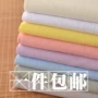 Plain rửa màu rắn mềm tre bông vải cục Sen áo văn chương vải Zen quần áo DIY quần áo trẻ em - Vải vải tự làm vải lanh cotton