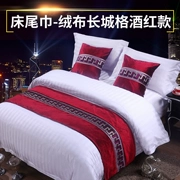 Hộ gia đình Nhật Bản hiện đại tối giản đầu giường phong cách dân tộc Trung Quốc giường ngủ khăn quàng cổ phòng ngủ cờ giường khách sạn đơn giản bao gồm giường - Trải giường