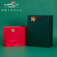 Красный квадратный зимний шарф, льняная сумка, упаковка, простой и элегантный дизайн, подарок на день рождения