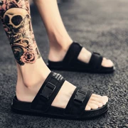 Giày sandal nam và xu hướng đôi sử dụng phiên bản Hàn Quốc của nhân vật sandal mùa hè mang giày đế xuồng Việt Nam - Giày thể thao / sandles