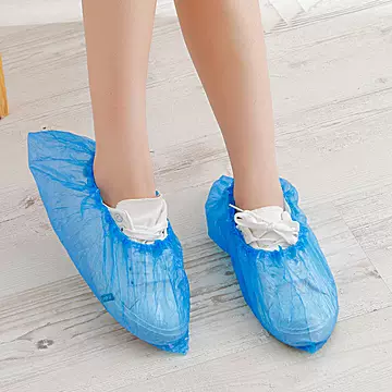 鞋套一次性加厚塑料鞋套耐磨防尘无纺布防滑