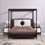 Mới Trung Quốc gỗ rắn 1,8 m giường tán giường đôi đơn giản hiện đại nhà mẫu nội thất khách sạn tùy chỉnh - Bộ đồ nội thất giường gấp