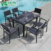 Wicker ghế ngoài trời bàn ghế cafe ban công ngoài trời giải trí sân vườn nhựa bàn ghế năm mảnh kết hợp đồ nội thất patio - Bàn ghế ngoài trời / sân