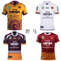 16-18 Brisbane Mustang Football Jersey NRL Football Jersey ngựa hoang - bóng bầu dục bóng ném rugby