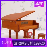 Деревянное пианино, деревянная детская музыкальная шкатулка на день Святого Валентина, подарок на день рождения