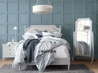 Классическая ретро мебель из натурального дерева для кровати для спальни, комплект, французский ретро стиль, в американском стиле