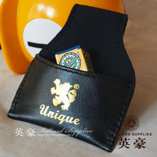 Мел для кия 正品泰国原装进口unique御立真皮巧克袋巧粉夹巧克粉袋枪粉套