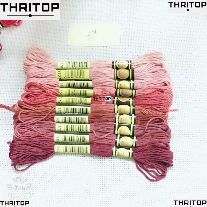 Ниточный набор для вышивания крестиком 8 шт Mix Colors Cross Stitch Cotton Sewing Skeins Cr