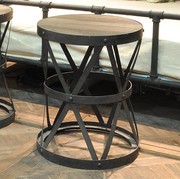 Retro ghế bar thanh phân sắt rèn gỗ tròn thanh phân thời trang sáng tạo trong nhà giải trí ngoài trời đồ nội thất phân - Giải trí / Bar / KTV