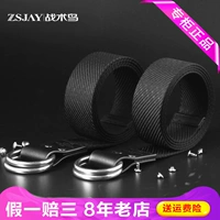 ZSJAY chiến thuật chim đàn ông vải vành đai nylon vành đai chiến thuật nam với vành đai dày ZS-S20 - Thắt lưng dây nịt da nam