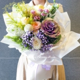 Сетевый красный цветок ты моя кухня супер крутая жизнь лист пион натуральный букет ветра Большой капуста цветок букет Пекин Цветочный магазин