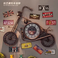 Американский железный мотоцикл Harley Hollying Clock Industrial Wind Wind Cafe Store Store Creative Wall Clock Watch Watch Watch