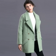 Cần bán áo len lông cừu -type nữ dài 2019 mới mùa thu đông mới Áo len hai mặt Quần áo nữ Hàn Quốc - Áo Hàn Quốc
