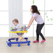 Xe đẩy trẻ em đi bộ đa năng chống rollover học tập đi bộ cho bé trai 6-18 tháng đồ chơi trẻ em