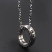 Ретро ожерелье, кольцо, трендовая подвеска, аксессуар с гравюрой, популярно в интернете