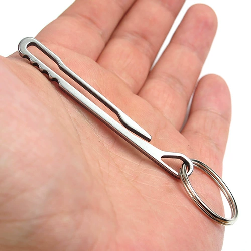 Брелок из нержавеющей стали для ключей, кошелек, рюкзак, снаряжение