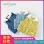Cutebunny2018 bé mùa đông 1-3-5 tuổi bé trai dày vest bé nhung kẻ sọc áo vest thủy triều quần áo trẻ sơ sinh