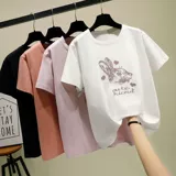 Весенняя летняя хлопковая мультяшная модная футболка, жакет, коллекция 2021