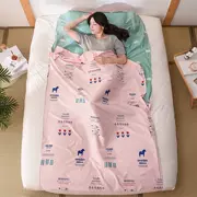 Hoang mang đôi đơn giản giường khách sạn giường đôi giường đôi nam đơn hoạt hình túi ngủ mô hình người lớn - Túi ngủ