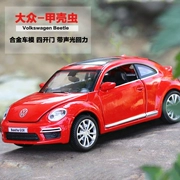 Mô hình xe hợp kim mô phỏng xe con Beetle 1:32 mô hình xe trẻ em mô hình kéo lại âm thanh và ánh sáng 4 cửa - Chế độ tĩnh