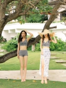 Bộ đồ bơi nữ ba mảnh mới chia mảnh che thân áo kiểu giảm béo eo cao bằng phẳng áo dài bikini - Bikinis