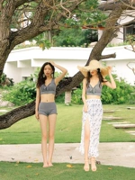 Bộ đồ bơi nữ ba mảnh mới chia mảnh che thân áo kiểu giảm béo eo cao bằng phẳng áo dài bikini - Bikinis bikini đi biển đẹp 2020 kín đáo