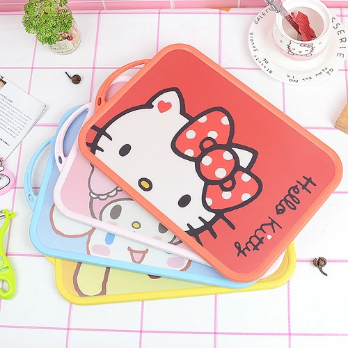 Доска для резки фруктов, бытовая антибактериальная и устойчивая к плесени пластиковая разделочная доска для небольшого общежития, мини-доска для резки детского питания, многофункциональная доска для фруктов